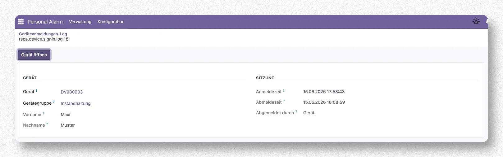 Übersicht Gerät